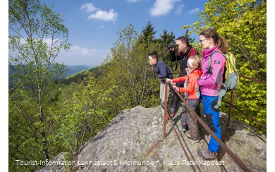 Wandern auf dem Rinsleyfelsen