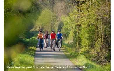 Entspanntes Radfahren auf alten Bahntrassen
