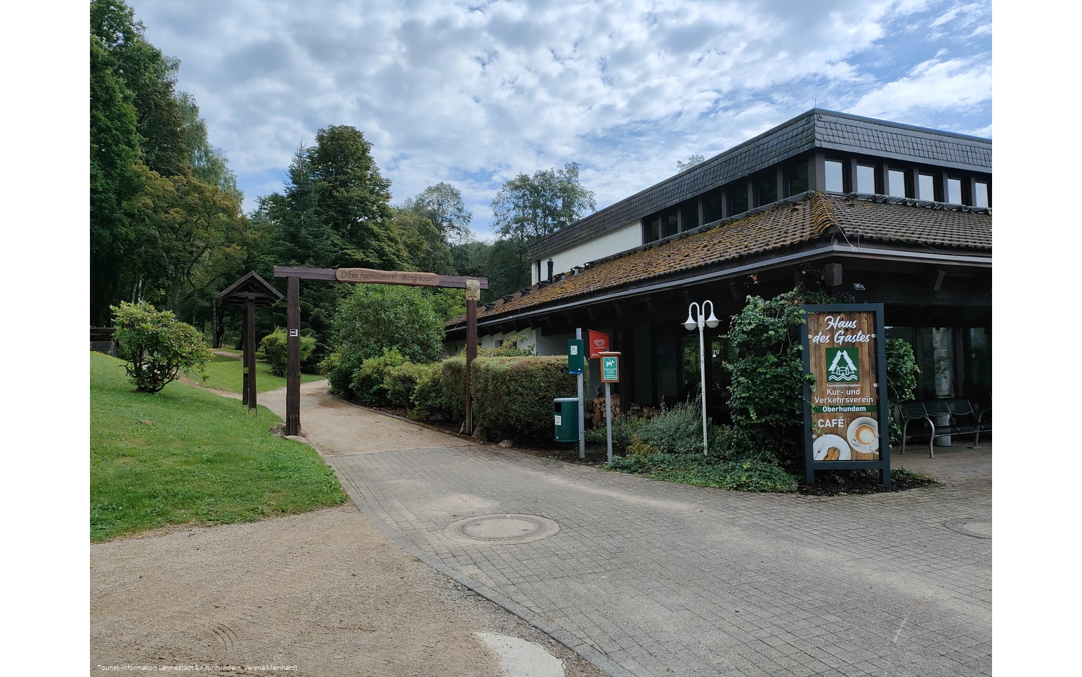 Eingang zum Kurpark Oberhundem