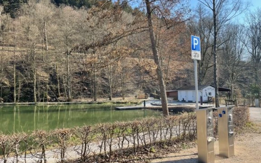 Wohnmobilstellplatz Kahnteich, Säule