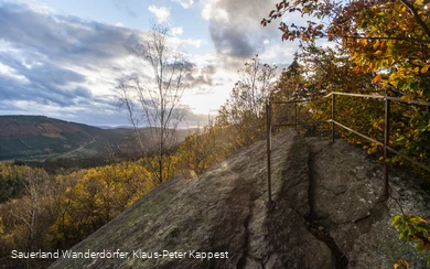 Blick vom Rinsleyfelsen