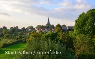 Abendstimmung an der Stadtmauer in Rüthen