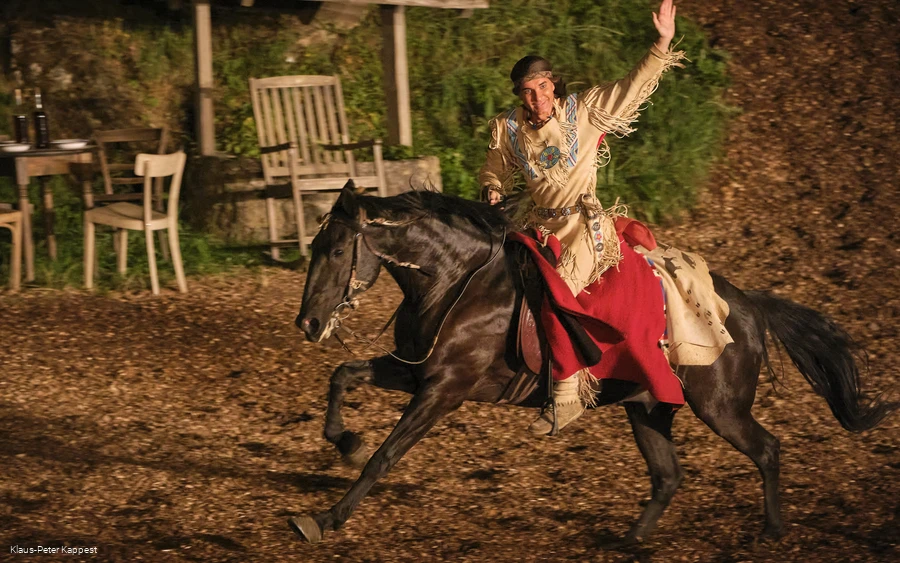 Karl-May Festspiele am Abend Karl-May Festspiele am Abend