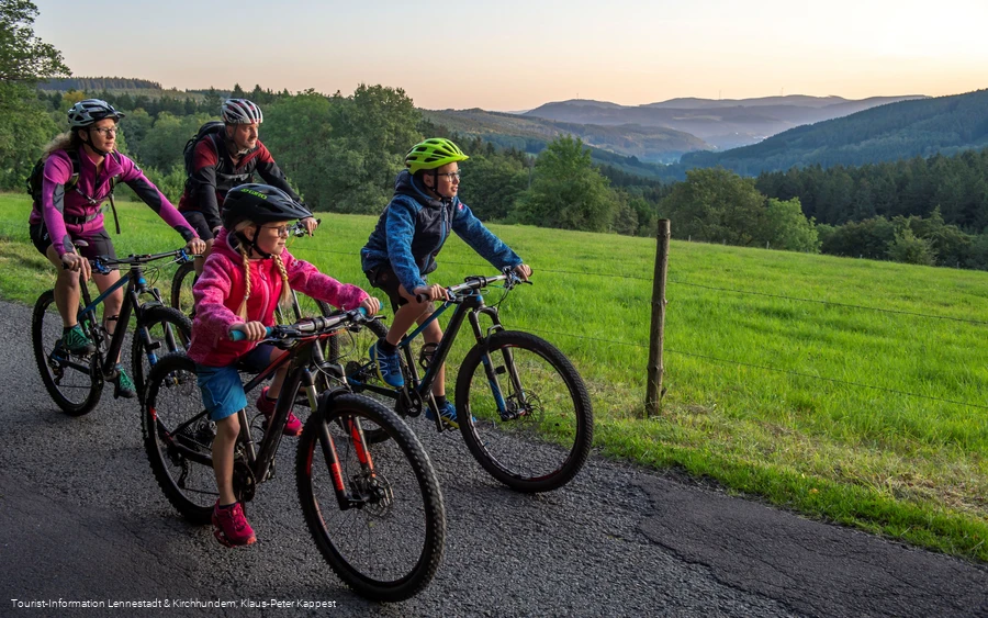 Radfahren Familie