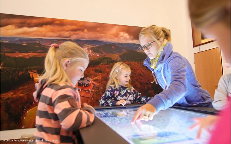 Herzstück des Naturpark-Infozentrums: Der interakt