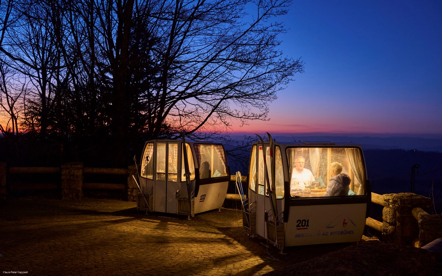 Gondel Hohe Bracht Abendlicht