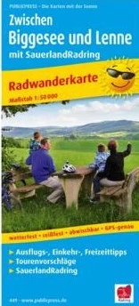 Radwanderkarte Zwischen Biggesee und Lenne